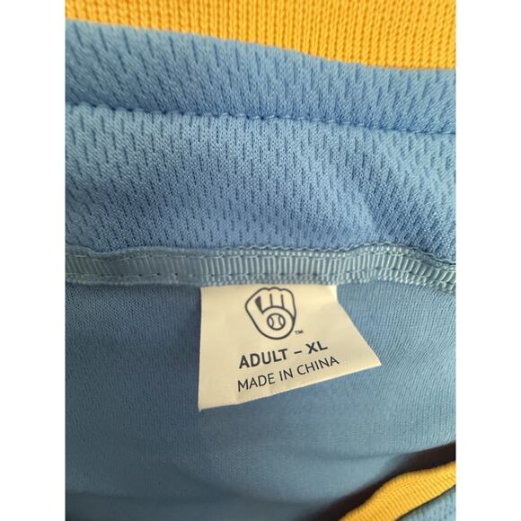 Milwaukee Brewers city connect Baseball Jersey #24 William Contreras Adult Sz XL - Picture 3 of 7